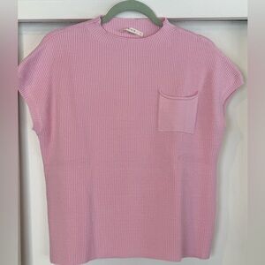 RIVER | Boutique | Pink | Ribbed Knit Women's Top | NWOT